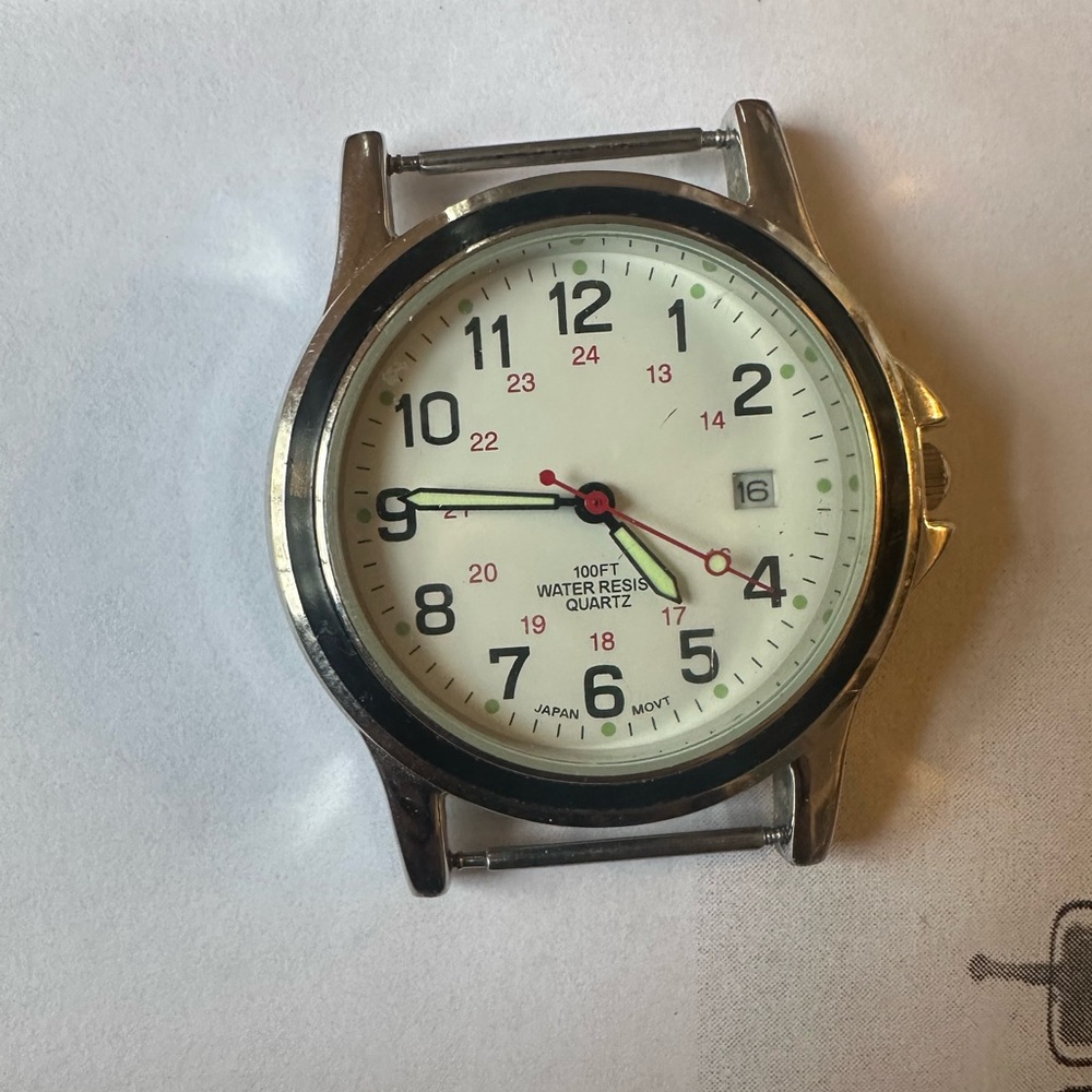 Quartz Silver and Black Watch